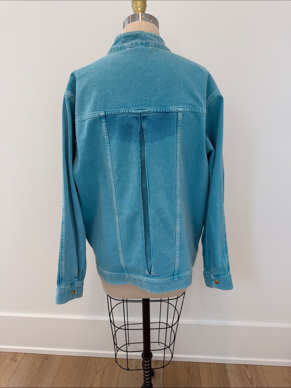 Gucci Turquoise Denim Jacket with Cherry Patch - Picture 7 of 16